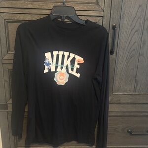 Nike Black Graphic Long Sleeve Tee